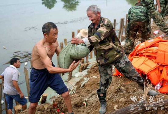 軍民協(xié)防，保衛(wèi)家園。20160713省武警部隊馳援高橋河河頭村截流港潰口。_副本.jpg